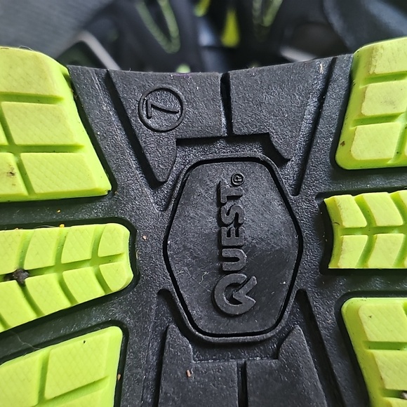 Black and Neon Green Winter Boots - Picture 3 of 4